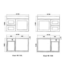 Stefania 750mm Matte White Wall Hung Single Vanity with Stone Countertop